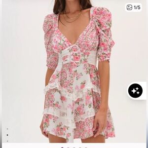 For Love and Lemon's Rosalyn Mini Dress (SIZE XS)